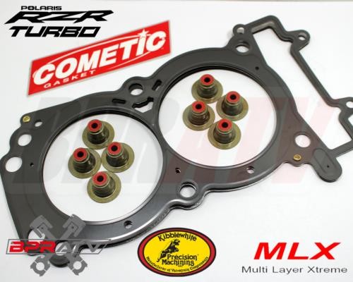 Polaris RZR XP XPT TURBO Cometic MLX 4-Layer Head Gasket Kibblewhite RED Seals