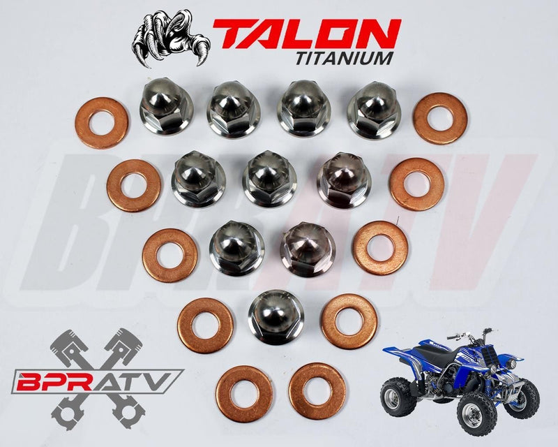 Yamaha Banshee 350 YFZ350 TITANIUM Head Nuts Stock OEM Head Ti Cap Nut Kit 12-PT