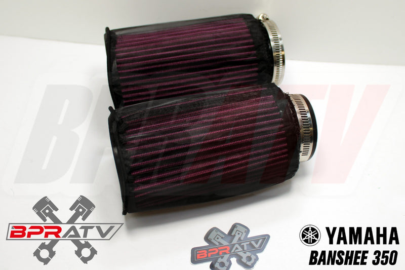 Yamaha Banshee K+N Style PWK 33 34 35 35mm Carbs Air Filter Pods OUTERWEARS Pair