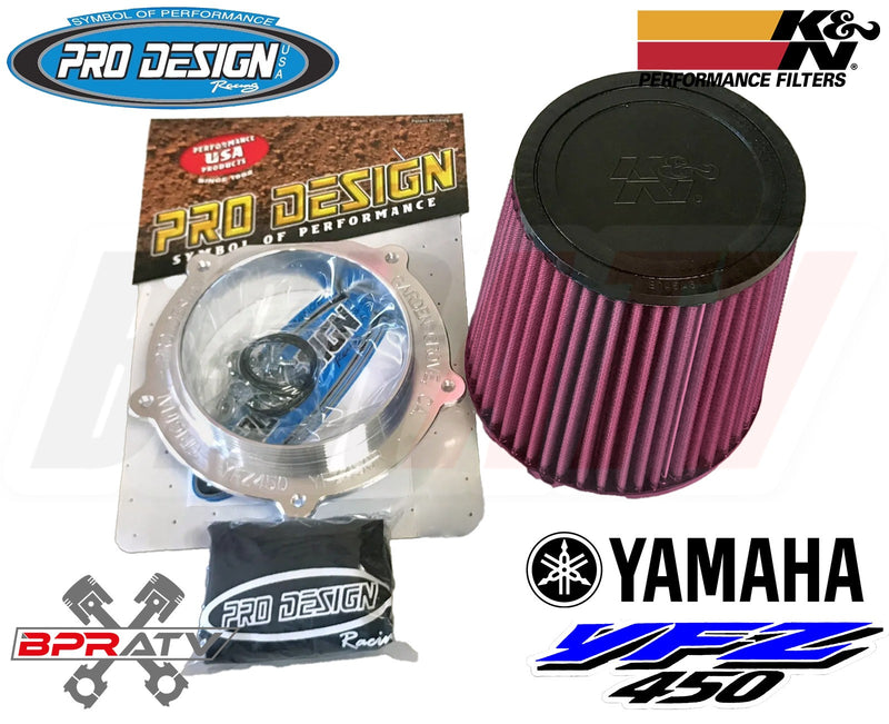 Yamaha YFZ450 YFZ 450 YFZ450R 450X Pro Design Pro Flow K&N Air Filter Intake Kit
