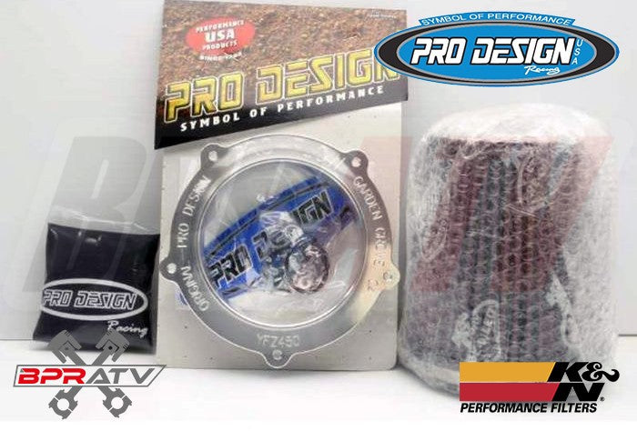 Yamaha YFZ450 YFZ 450 YFZ450R 450X Pro Design Pro Flow K&N Air Filter Intake Kit