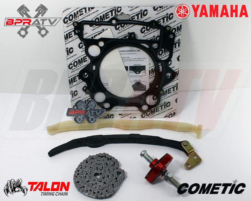 04-07 Rhino 660 Cam Timing Chain Guides RED Cam Chain Tensioner & Cometic Gasket