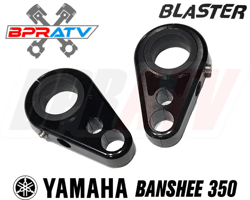 BPRATV Billet Black Front A-Arm Brake Line Clamps Yamaha Banshee 350 Blaster 200