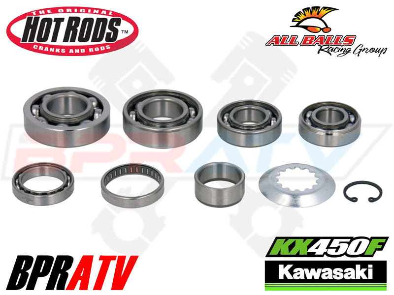 09-21 Kawasaki KX450F KX 450F KLX Hotrods Heavy Duty Transmission Bearings Kit
