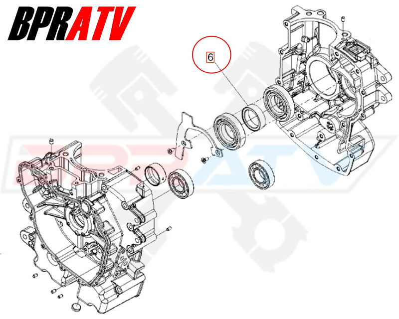 12-17 Polaris RZR 570 RZR570 CNC OEM Replacement Bearing Spacer 5137838 5137496