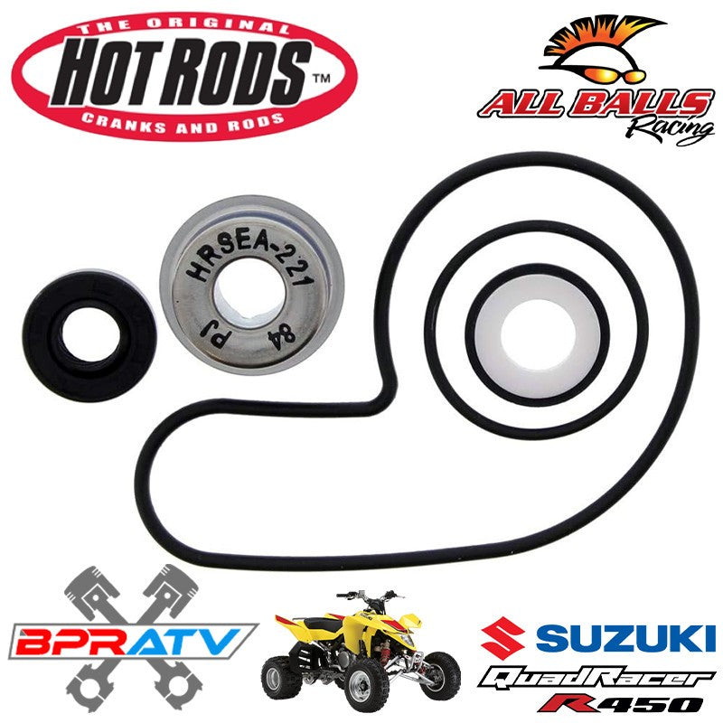 Suzuki LTR450 Hot Rods Water Pump Rebuild Kit Bearings Engine Cover Gasket Seal