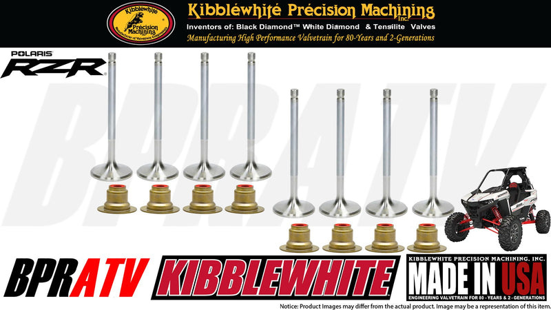 Polaris RZR RS1 Kibblewhite Precision Valve Kit Intake Exhaust Valves RED Seals