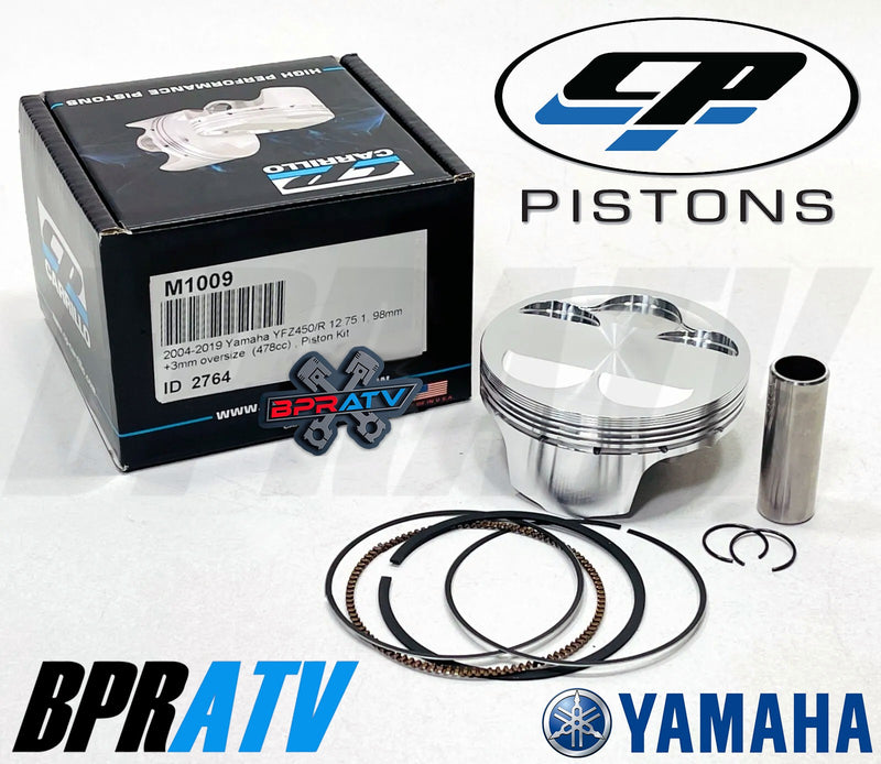 10-11 YFZ450X YFZ 450X 98mm 12.5:1 CP Carrillo BIG BORE Pump Gas Piston Ring Kit