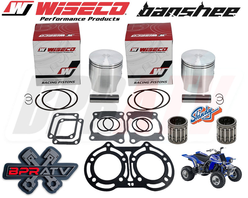 Yamaha Banshee 350 65.50mm +1.5 Wiseco Pro Lite Pistons Bearing Set Gaskets Kit