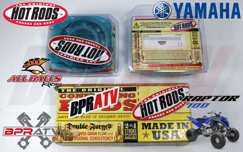 Yamaha Raptor 700 Hot Rods Stroker Crank +5mm with Hot Rods Crank Bearings 4178