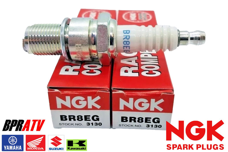 NGK BR8EG RACING Spark Plugs Yamaha YZ250 RM250 Honda CR250 CR500 JAPAN Set of 2
