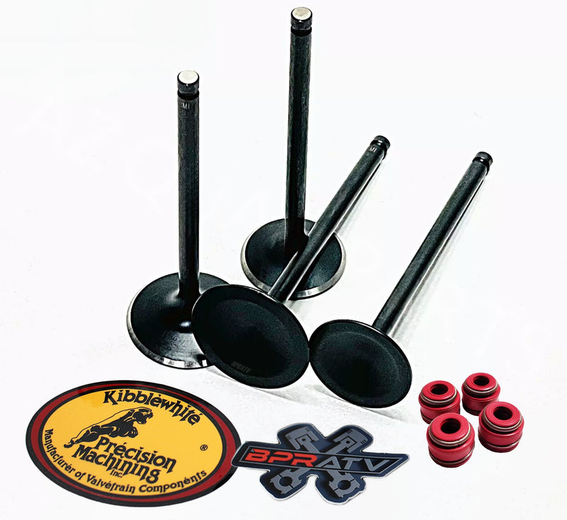 Suzuki LTR450 LTR 450 Stock Kibblewhite Intake & Exhaust Valves & KPMI RED Seals