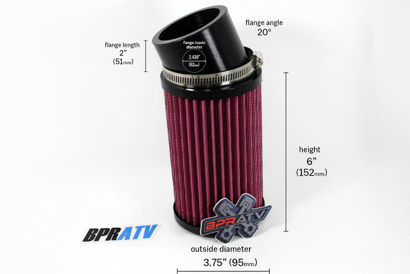 Best Banshee 38mm 39mm 40mm + PWK Carb Air Filters Intakes K&N Style Filter Pair