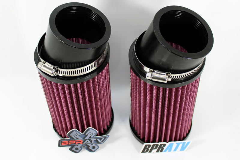 Yamaha Banshee K&N Style Air Filters Keihin Lectron Big Carb Filter Pod Set Pair