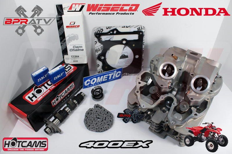 400EX 400X XR400R Cylinder Head Stage 2 Hot Cams WISECO Chain Stock Cometic Kit