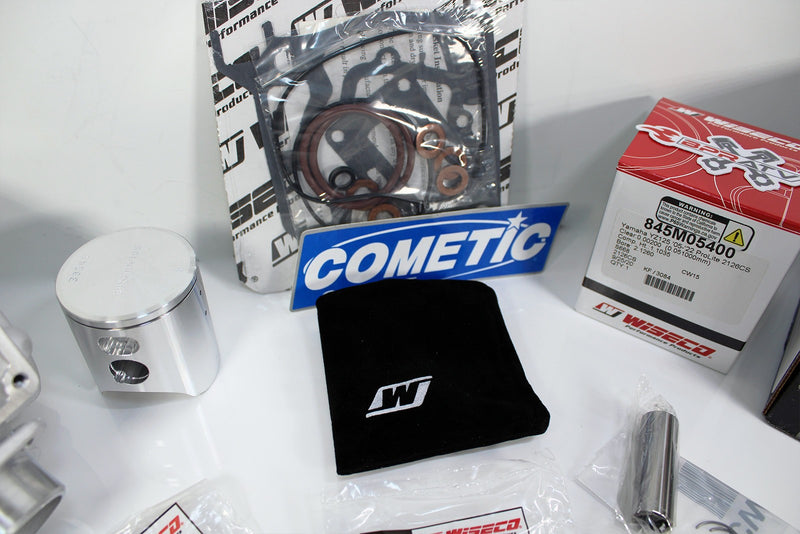 Complete Yamaha YZ125/YZ125X Top End Rebuild Kit Cometic & Wiseco Piston Powered