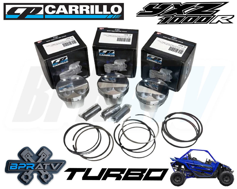 Yamaha YXZ1000R Stock Bore Turbo Conversion CP Pistons Kit 80mm 10.5 Compression