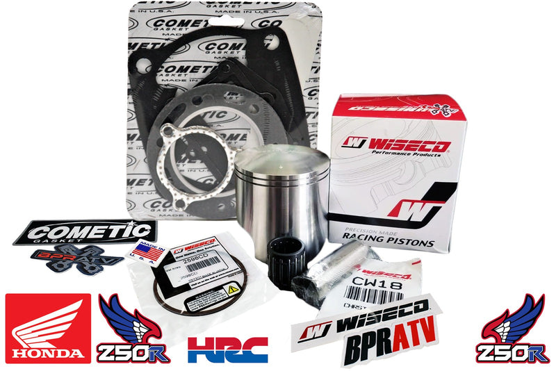 85 86 Honda TRX250R TRX ATC 250R Wiseco 68mm +2 Piston Athena Gasket Rebuild Kit