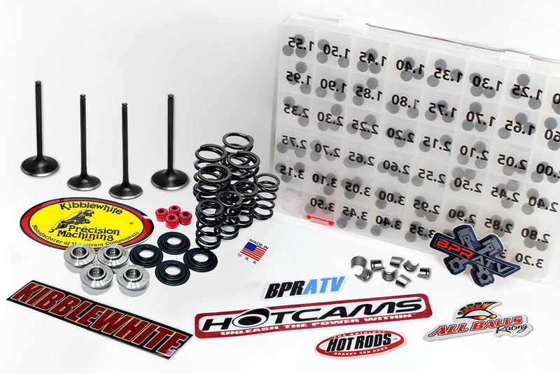 02-06 Honda CRF450R Kibblewhite Valves Titanium Spring Kit Seals +Hot Cams Shims