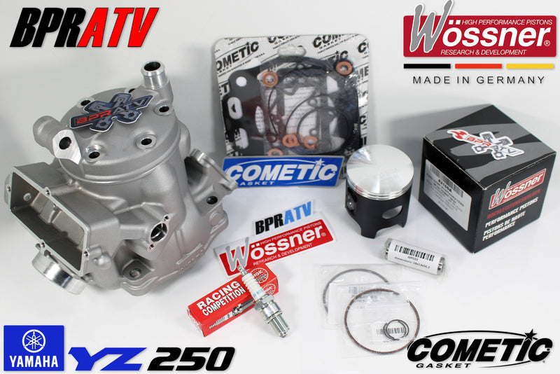 Yamaha YZ 250 Top End Rebuild Kit Cylinder Head Wossner Piston Gaskets 1999-2025