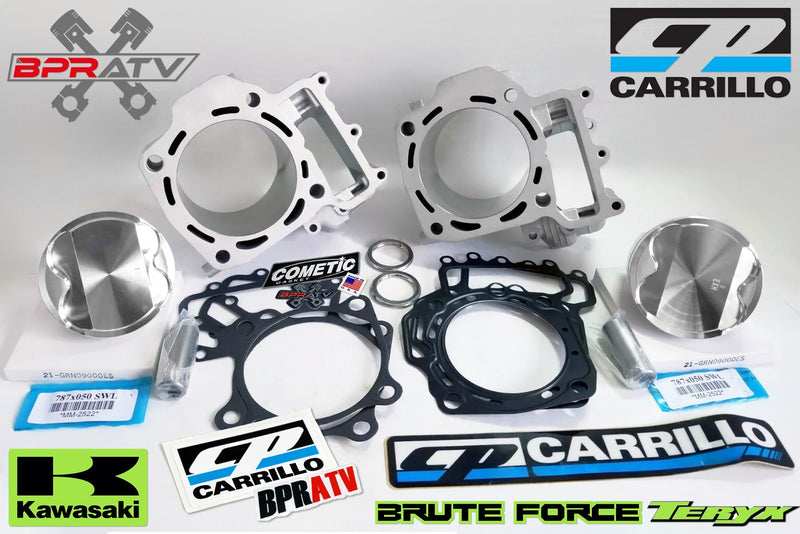Kawasaki Brute Force 750 Stock Top Rebuild Kit Cylinders CP Pistons Cometic Kit