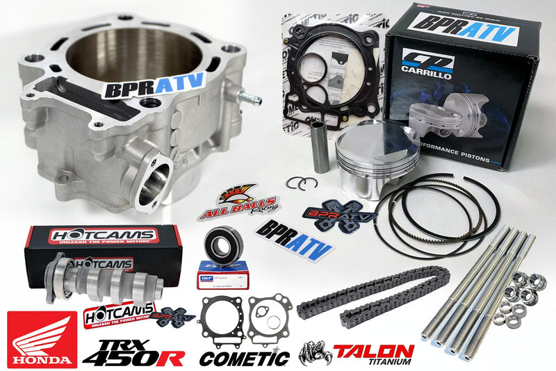 04 05 TRX450R TRX 450R 94mm CP Piston Cylinder Cometic Stage 2 Hot Cams Stud Kit