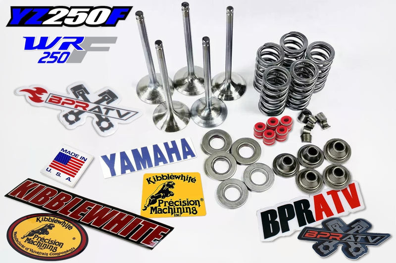 Yamaha WR250F Kibblewhite Black Diamond Intake Exhaust Valves & Spring Kit 01-13