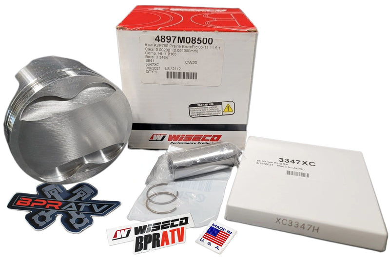 05-11 Kawasaki Brute Force 750 KVF 750 11.5:1 Stock Bore 85mm Wiseco Piston Kit