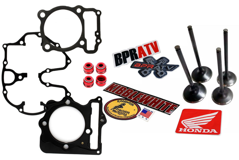 Honda TRX 400EX 400X XR400R Valves Set Gasket Kit RED Seals Kibblewhite USA Made