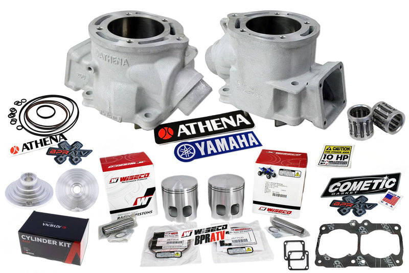 Banshee Athena 421cc 68 Big Bore +4mm STROKER Cylinders WISECO Pistons Pro Domes