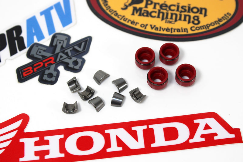 Honda TRX400EX 400X XR400R Valve Keepers KPMI Viton Seals OEM #14781-HA0-770 NEW
