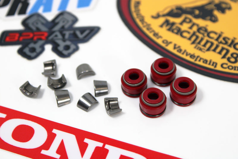 Honda TRX400EX 400X XR400R Valve Keepers KPMI Viton Seals OEM #14781-HA0-770 NEW