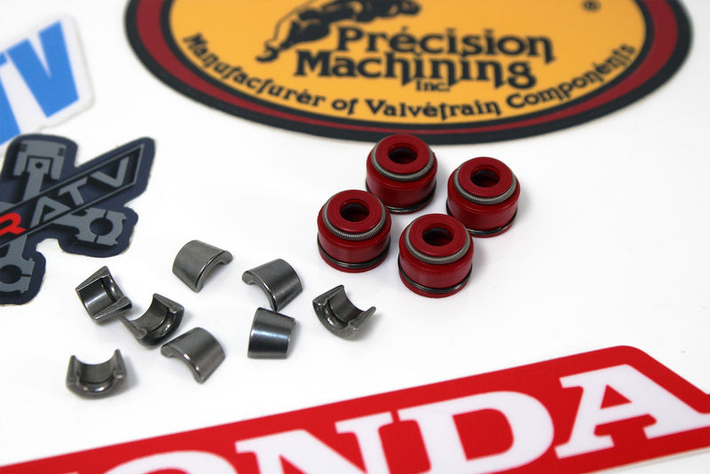 Honda TRX400EX 400X XR400R Valve Keepers KPMI Viton Seals OEM #14781-HA0-770 NEW