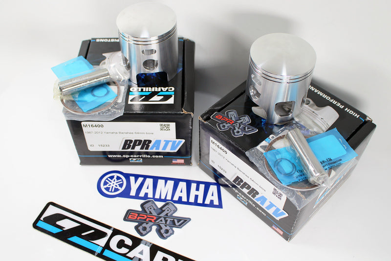 Yamaha Banshee CP Carrillo Pistons 65mm Big Bore Forged Piston Set Top End Kit