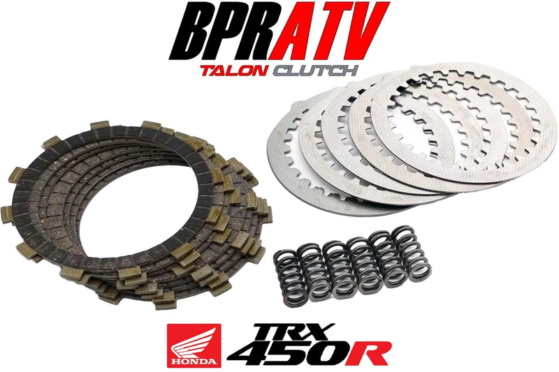 Honda TRX450R 450ER Moose Billet Clutch Basket Fibers Steels Springs +Clutch Kit