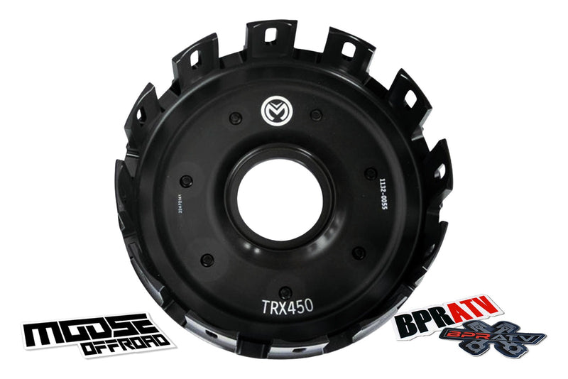 Honda TRX450R 450ER Moose Billet Clutch Basket Fibers Steels Springs +Clutch Kit
