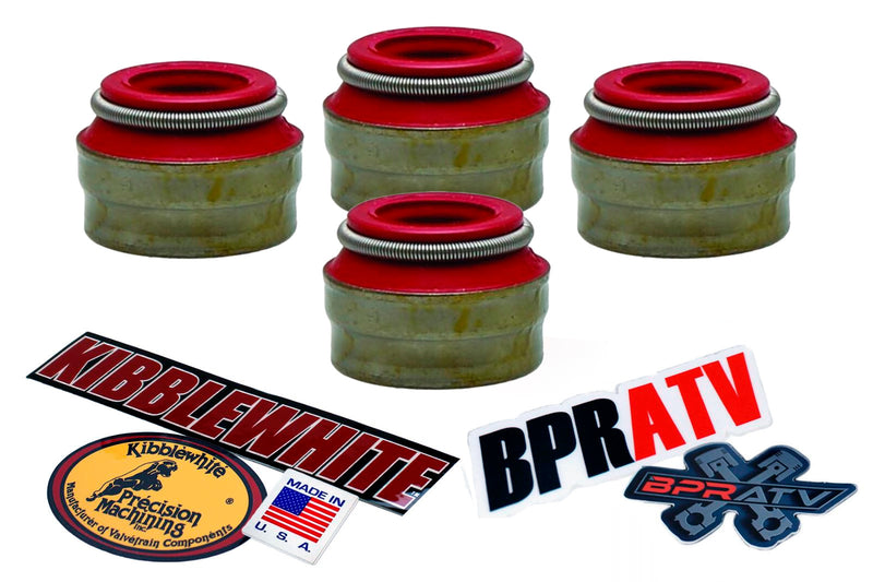 KTM 250 350 450 500 SX-F XC-F EXC-F XCF-W RED Viton Valve Stem Seals Kibblewhite