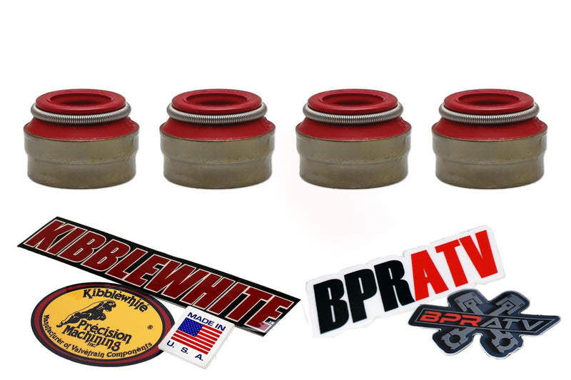KTM 250 350 450 500 SX-F XC-F EXC-F XCF-W RED Viton Valve Stem Seals Kibblewhite
