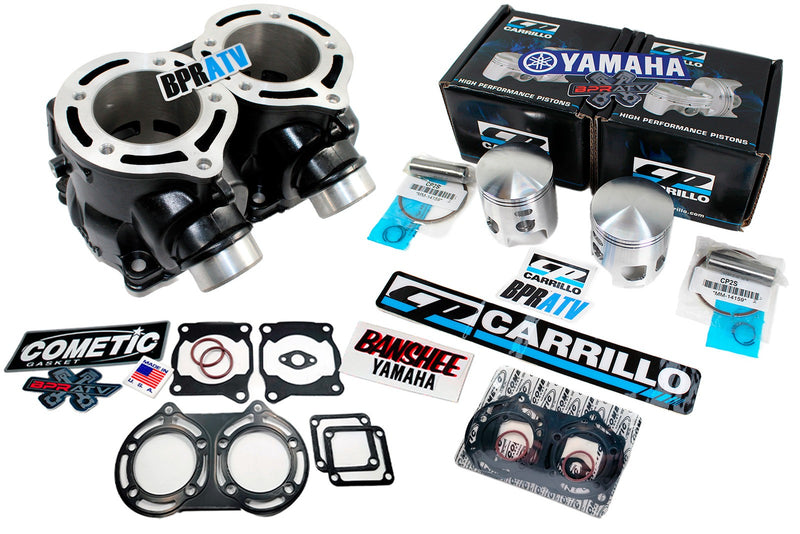 Yamaha Banshee 66mm Big Bore Cylinders + CP-Carrillo Pistons Top End Rebuild Kit