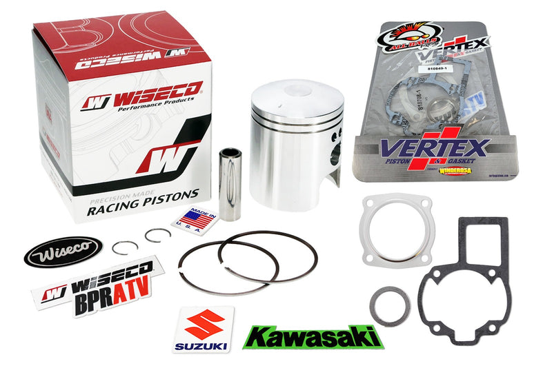 Suzuki LT80 QuadSport KFX80 ATV Wiseco 50mm Piston & Vertex Top End Rebuild Kit!