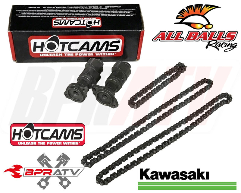 06-13 Kawasaki KVF650 KVF 650 Hot Cams Stage 1 One Cam All 3 Hot Cams Cam Chains