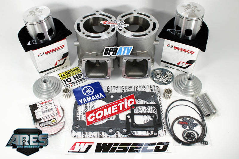 BPRATV Yamaha Banshee ARES Athena Style 400cc Cylinders Wiseco Pistons Domes Kit