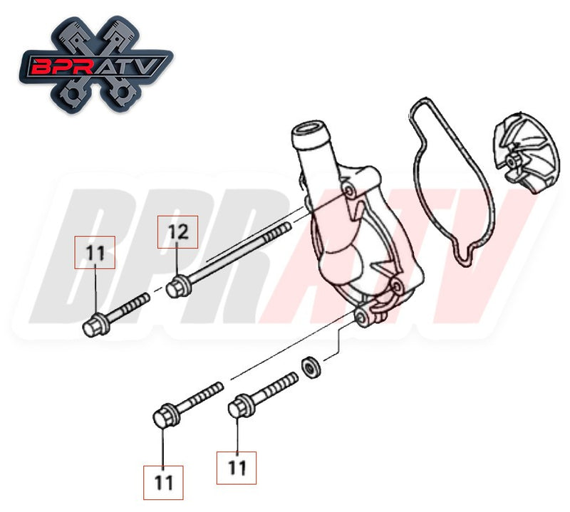 Best CRF450R CRF 450R Water Pump Impeller Billet Gear & Shaft Complete Redo Kit!