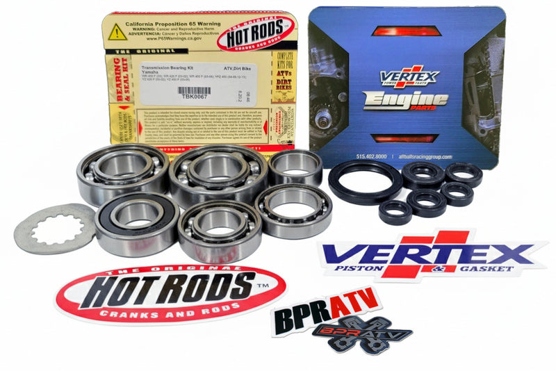 Yamaha YFZ450 Carb Hot Rods Transmission Bearing & Engine Seal Kit 2004-2013 NEW