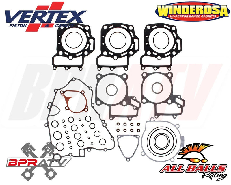 Hot Rods Bottom End Rebuild Kit Brute Force 750 12-20 Crank Bearings & NGK Plugs