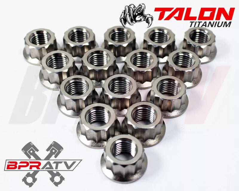 BPRATV 16pc Titanium Lug Nut Set YFZ450/R Raptor Banshee Grizzly Kodiak M10x1.25