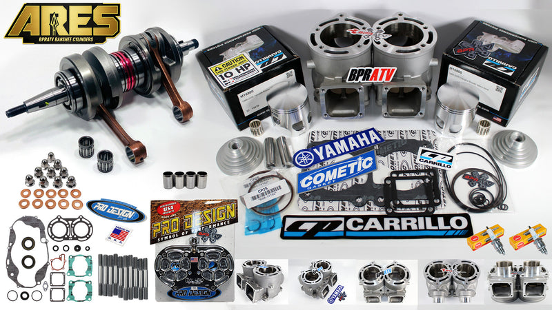 Yamaha Banshee 421cc ARES Stroker Kit Athena-Style Cylinder CP-Carrillo Pro Head