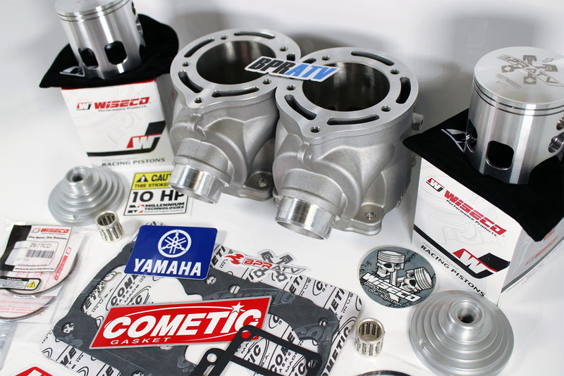 Banshee Athena Style 421cc Big Bore +4mm STROKER Cylinders WISECO Pistons Domes