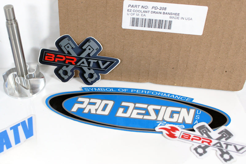 BPRATV Banshee Pro Design Billet Aluminum EZ Drain Water Pump Cover Impeller USA