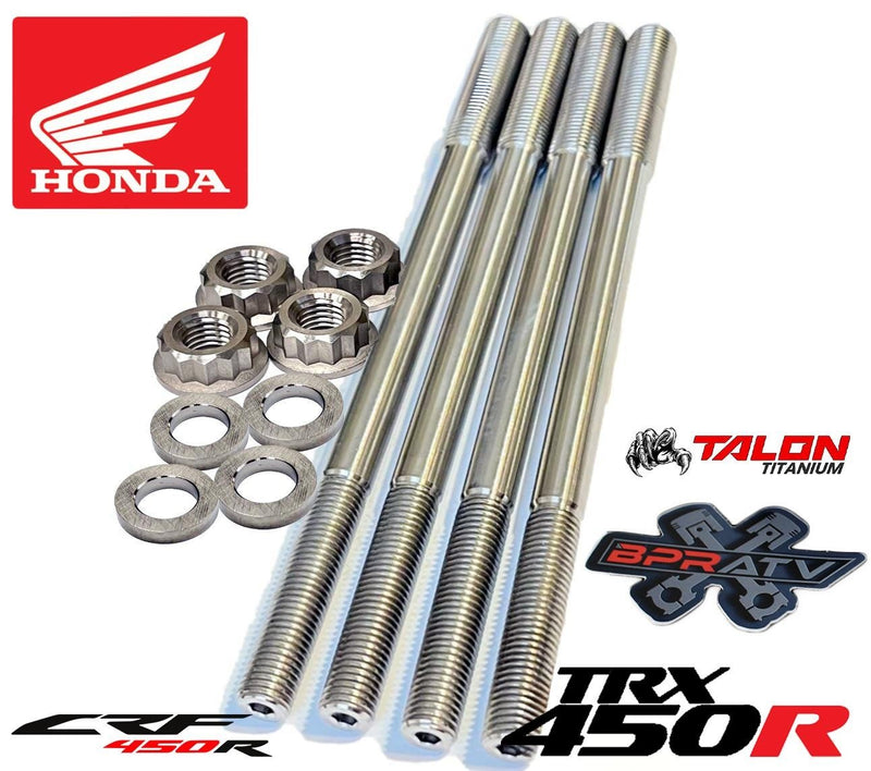 04 05 TRX450R TRX 450R Crankcase Cylinder Studs Head Stud Kit Titanium Bolts Set